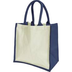 Westford Mill Printers Midi Jute Bag 2-pack - Navy Blue