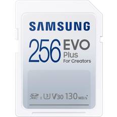 256 Go - microSDXC Cartes Mémoire & Clés USB Samsung Evo Plus 2021 SDXC Class 10 UHS-I U3 V30 130MB/S 256GB