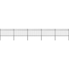 150.0 cm Fences vidaXL Garden Fence with Spear Top 850x150cm