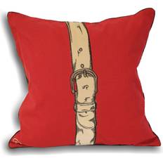 Riva Home Polo Strap Cushion Cover Red (45x45cm)