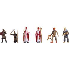Nikolaus with Knecht Ruprecht Lacquered Standing