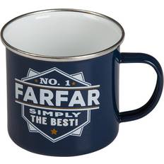 Emalj muggar Joker Retro Farfar Simply the Best Mugg 30cl