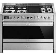 Katalys Gasspisar Smeg A4-81 Svart, Rostfritt stål
