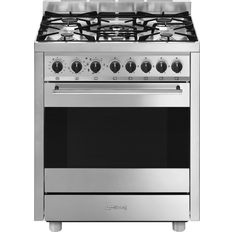 5 Brûleurs Cuisinières à gaz Smeg B71GMXI9 Acier inoxydable