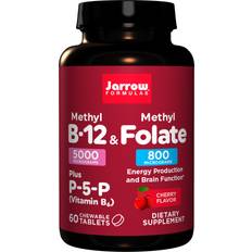 Jarrow Formulas Methyl B-12 & Methyl Folate Cherry 60 pcs