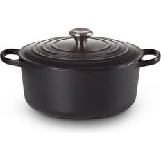 Le creuset l 30 Le Creuset Matt Black med lock 6.2 L 30 cm