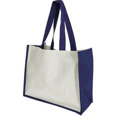 Westford Mill Printers Jute Cot Shopper Bag 21L - Navy Blue