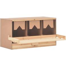 vidaXL Chicken Laying Nest 3 Compartment