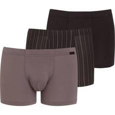 Purple - Stripes Underwear Jockey Cotton Plus Trunk 3-pack - Grey