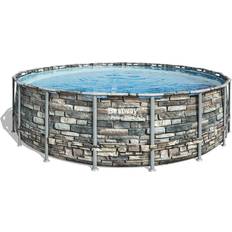 Piscine Bestway Power Steel Frame Round Pool Ø5.49x1.32m