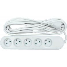 Nordic Quality Elartikler Nordic Quality Power 5-way socket grounded (D) 5m