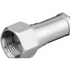 Goobay F-stik terminator med DC-Bloker zink