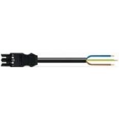 Wago Winsta Pre-assembled connecting cable eca socket/open-ended black