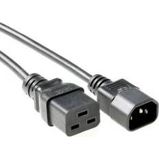 Negro Alargadores MicroConnect Cable de Alimentación C19-C14 2m