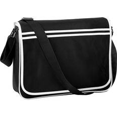 BagBase Retro Messenger Bag 2-pack - Black/White