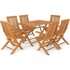 vidaXL 3059604 Ensemble repas de patio, 1 Table incluse 6 Chaises