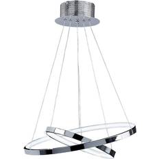 Lighting Endon Lighting Kline 2 Ring Pendant Lamp 45cm