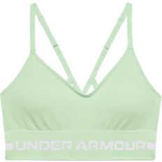 Under Armour Seamless Low Long Sports Bra - Aqua Foam/White