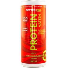 Proteindrikke - Sukkerfrie Sport & Energidrikke Better You Protein water Strawberry/Rhubarb 330ml 1 stk