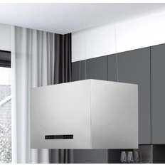 Free Hanging Extractor Fan Extractor Fans vidaXL hanging island hood(Grey) 60cm, Grey