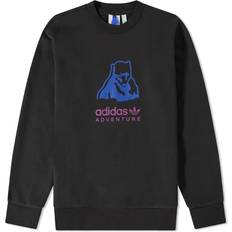 adidas Adventure Big Logo Crew Sweatshirt - Black