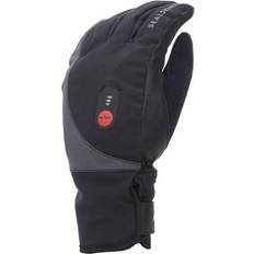 Battery Heated Accessories Sealskinz Waterproof & Heated Bike Gloves - Black