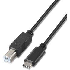 Cables Aisens USB B-USB C M-F 1m