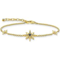 Vergoldet Armbänder Thomas Sabo Royalty Stars Bracelet - Gold/Blue/Purple/Transparent