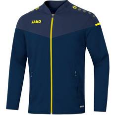 3XL Jackor Barnkläder JAKO Champ 2.0 Presentation Jacket Unisex - Seablue/Dark Blue/Neon Yellow