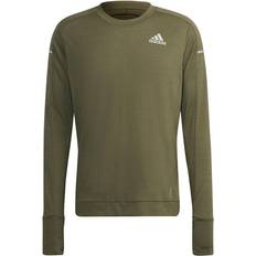 Green - Running Jumpers adidas Cooler Long Sleeve Sweatshirt Men - Focus Olive