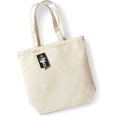 Westford Mill Plain Fair Trade Camden Shopper Shopping Bag (13 Litres) Grijs/Zwart/Blauw