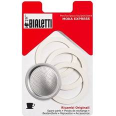 Bialetti Filtros de café Bialetti 3 Dichtungen + 1 Filter Für Moka Express 2 Tassen