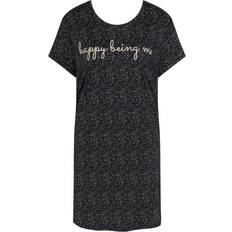 Triumph Lounge Me Cotton Nightdress - Black