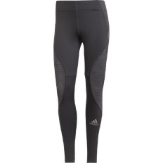 Grå - Løb Tights adidas Fast Running Primeblue Leggings Women - Grey Six/Grey Four