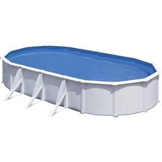 Gre Kit piscine hors-sol acier ovale fidji 7.30 x 3.75 x h.1.20 m