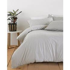 Biancheria da Letto saldi Riva Home Paoletti Linear Single Copripiumino Grigio (200x137cm)