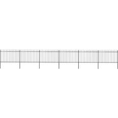 vidaXL Garden Fence with Spear Top 1020x170cm