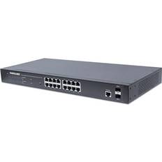 Intellinet 16-Port Gigabit Ethernet PoE+ Web-Managed Switch (561341)