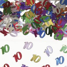 Folat Party Confetti Number 10 Multi colors