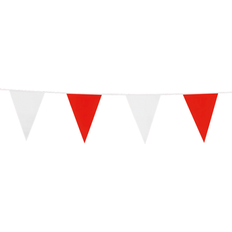 Flagbanner Rød-Hvid