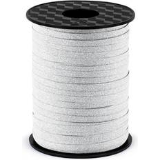PartyDeco Nastro Di Plastica Argento 5mm 225m