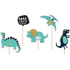 PartyDeco Cake Picks Topper Dinosaurier