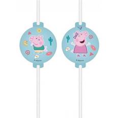 Procos 4 Pailles Peppa Pig Fun recyclable