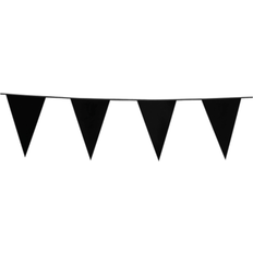 Vimpel Flagguirlande Sort