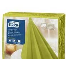Festartikler Tork Paper Napkins LinStyle Green 50pcs