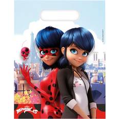 Festartikler Vegaoo 6 Gaveposer Miraculous Ladybug 23 x 16,5 cm