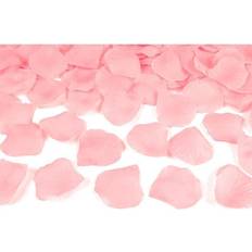 Plastic Confetti PartyDeco Roze Rozenblaadjes