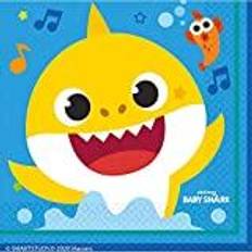 Papier Papieren servetten Amscan Servetten Baby Shark (16st)