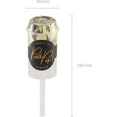 PartyDeco Konfetti Push Pop Guld Metallic