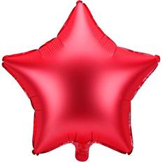 PartyDeco Foil Ballons Star 48cm Red